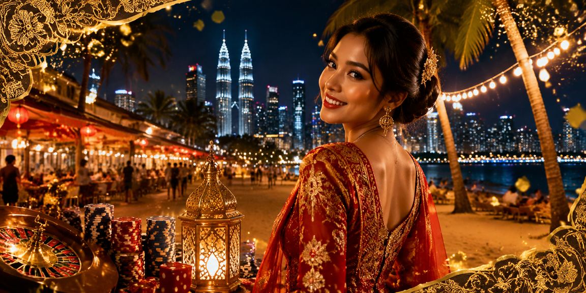 Pengguna Malaysia bermain permainan kasino menggunakan telefon di Kuala Lumpur